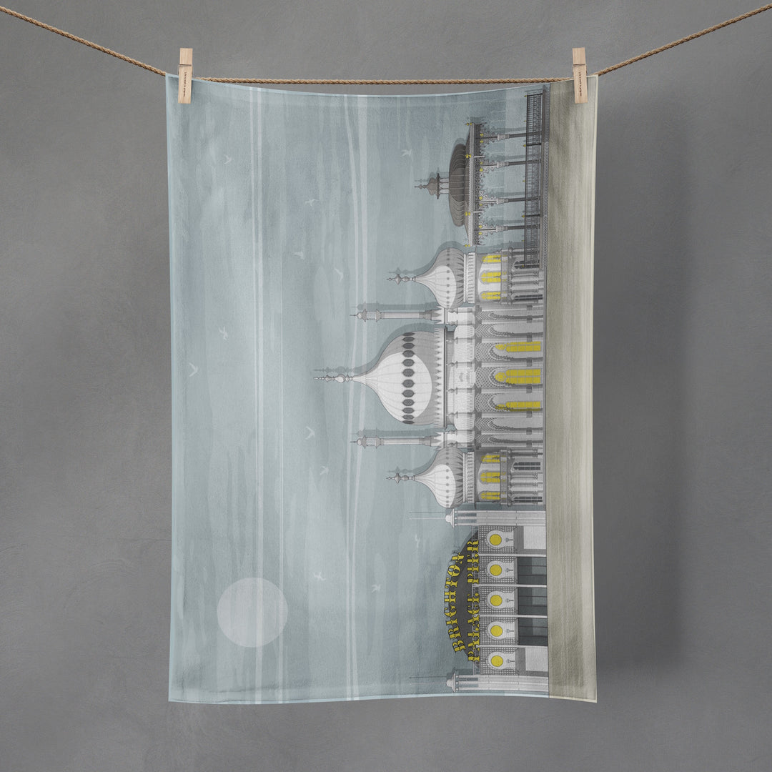 Brighton Landmarks Tea Towel