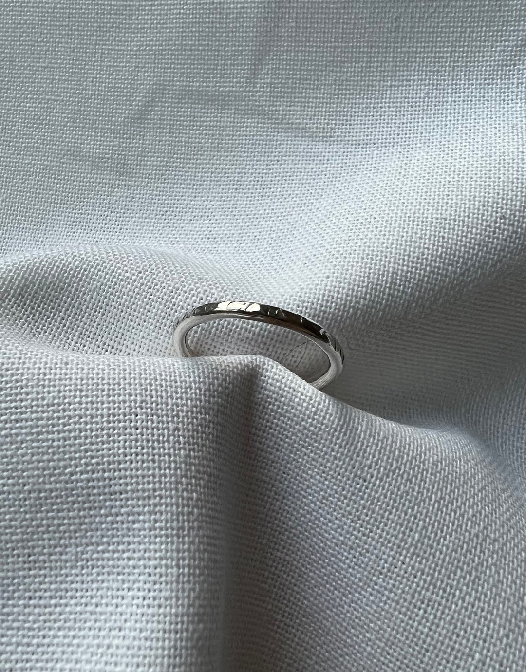 Textured Silver Band