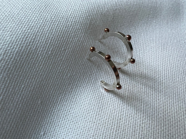 Silver and Copper Naut Hoops Mini