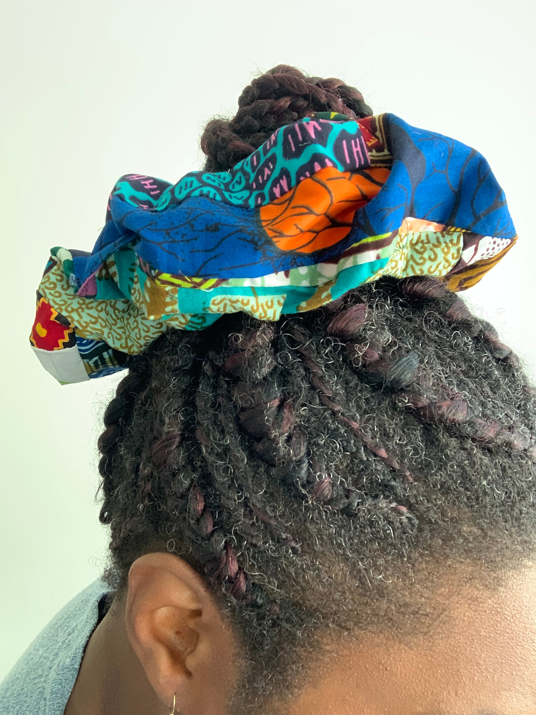 Patchwork African XL Scrunchie