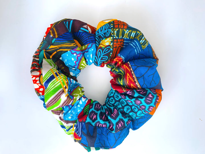 Patchwork African XL Scrunchie