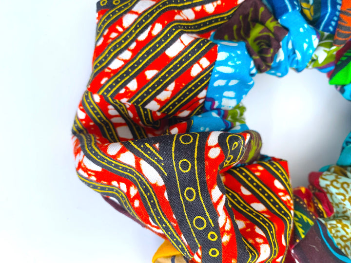 Patchwork African XL Scrunchie
