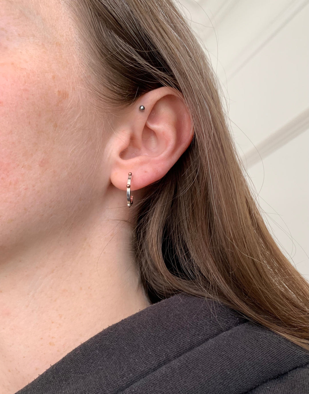 Silver and Copper Naut Hoops Mini