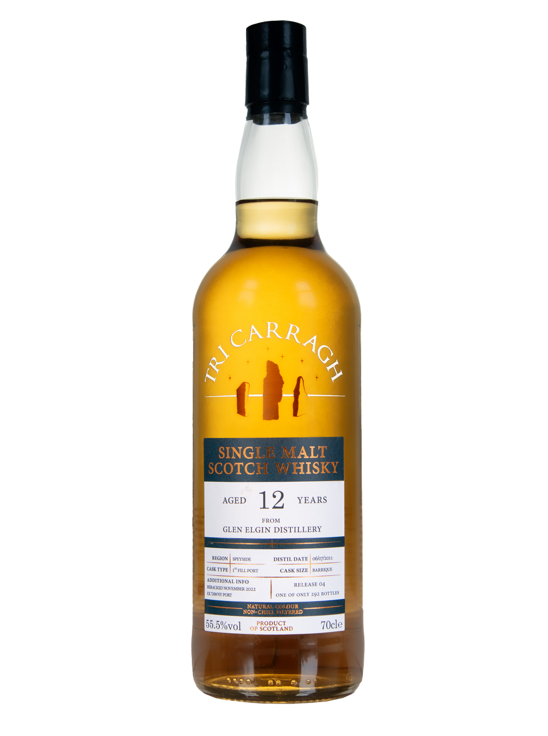 Tri Carragh Scotch Whisky - Glen Elgin 12 year old