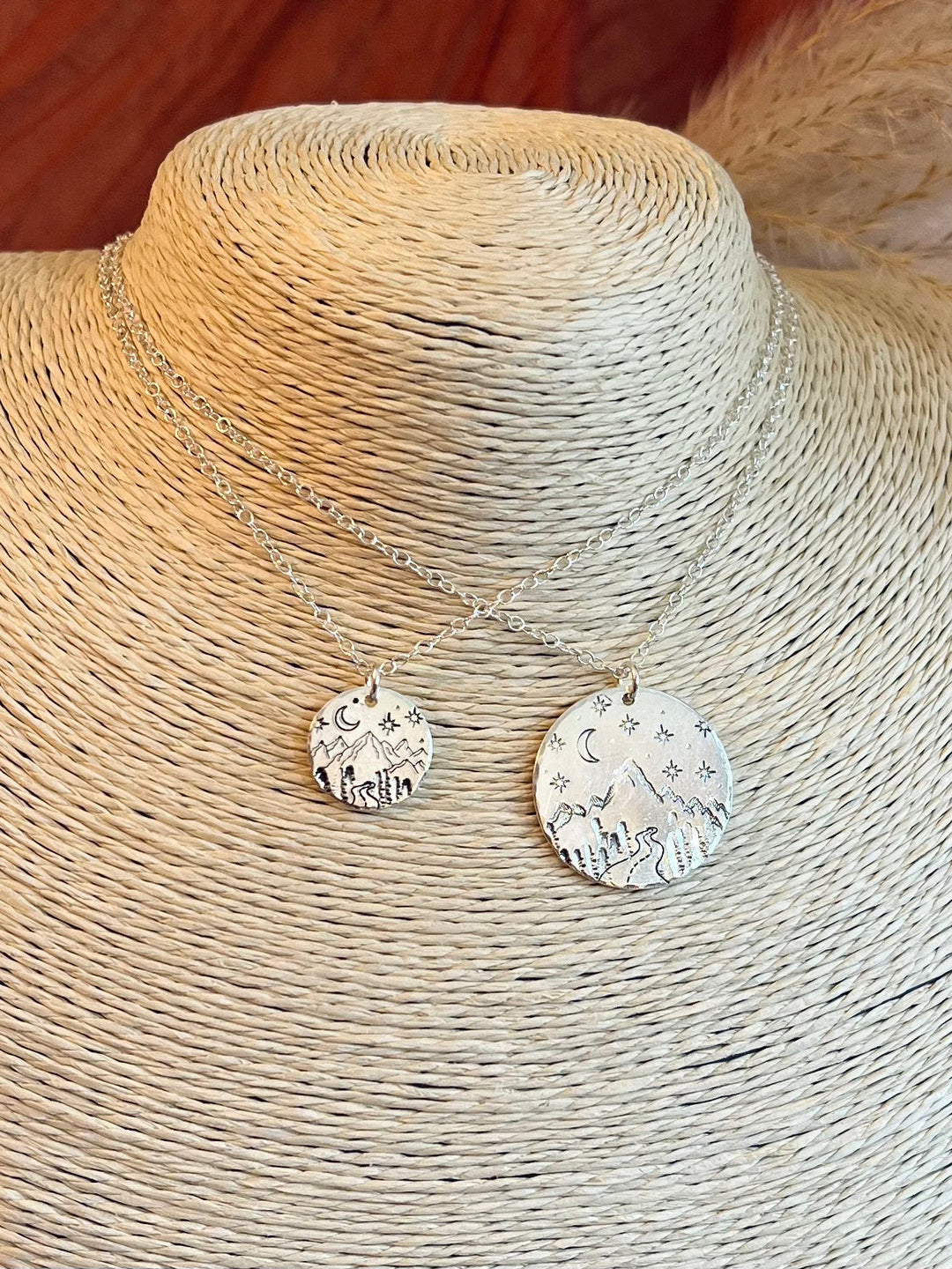 Silver Round Wanderlust Necklace