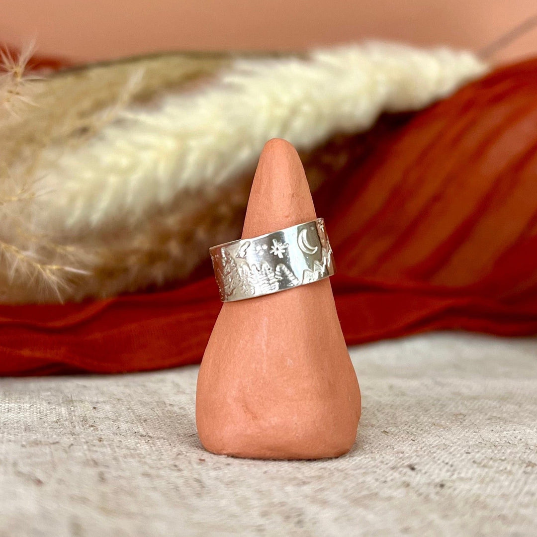 Recycled Sterling Silver Wanderlust Scenic ring