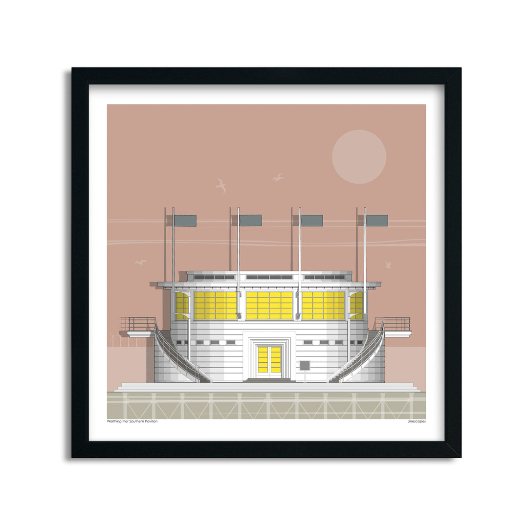 Worthing Pier Southern Pavilion Print