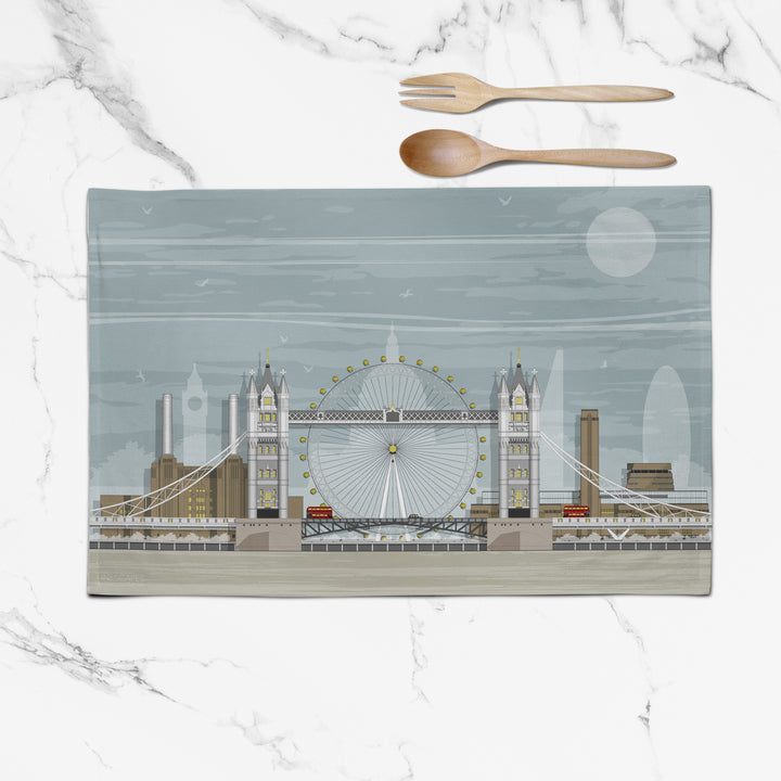 London Landmarks Tea Towel