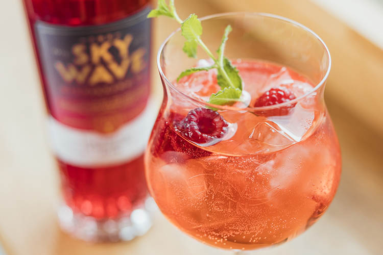 Sky Wave Raspberry and Rhubarb Gin