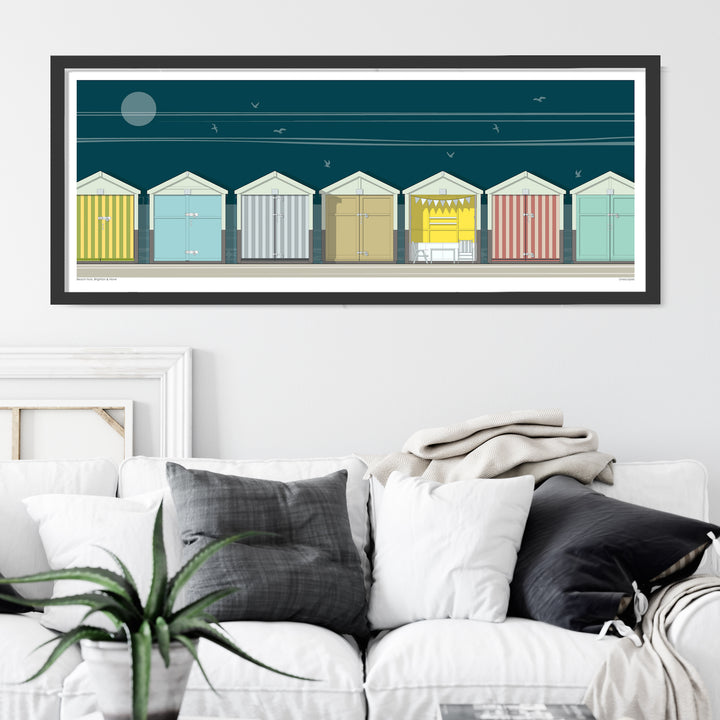 Brighton Beach Huts Print