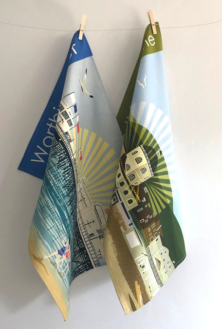 Worthing Pier and Dome Tea Towel Set
