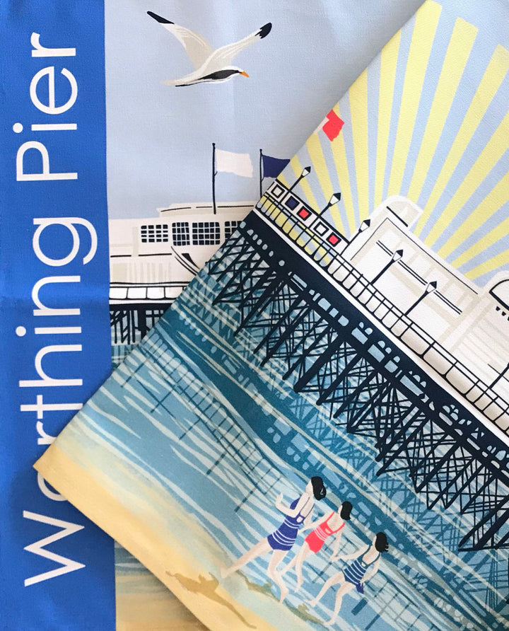 Worthing Pier and Dome Tea Towel Set